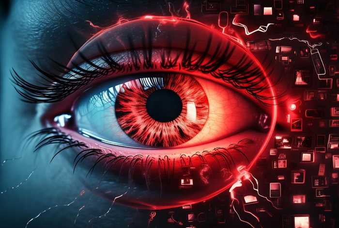 电子产品对眼睛的伤害图片，电子产品对眼睛的危害图片