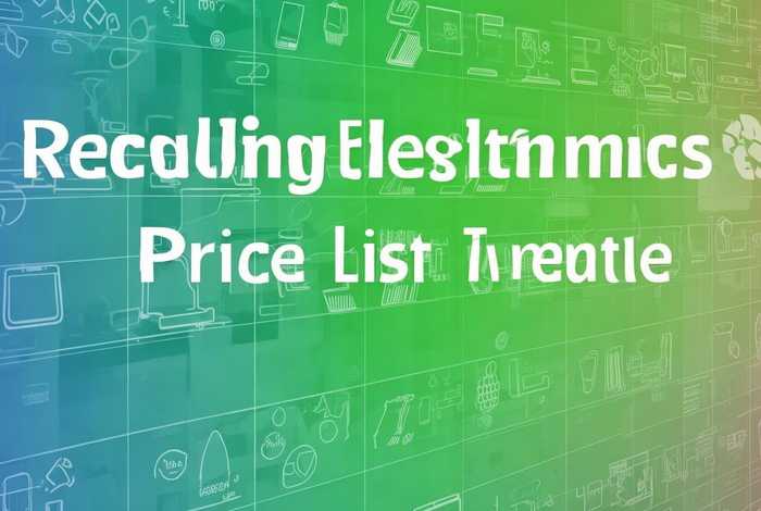 回收电子产品价格表模板 回收电子产品价格表模板怎么做