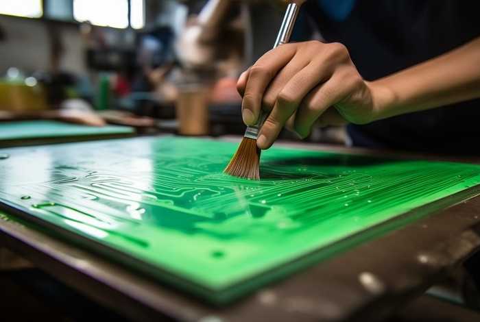 手工制作电路板；手工制作电路板上绿油时怎么保留焊点