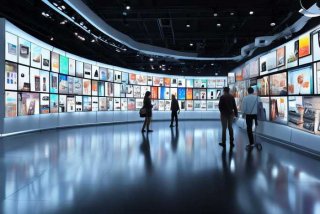 电子产品展厅效果图，电子产品展厅效果图大全