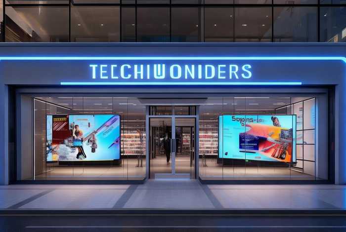 电子产品店铺门头（电子产品店铺门头设计）