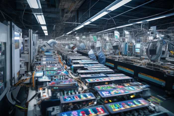 这个工厂生产各种各样的电子产品英语（这个工厂生产各种各样的电子产品英语翻译）