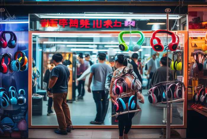 广州电子产品市场耳机，广州电子产品市场耳机专卖店