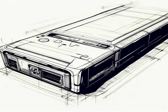 电子产品图片素描，电子产品图片素描图