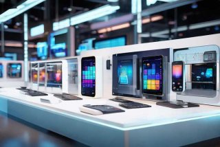 电子产品展会样品展示图片；电子产品展会样品展示图片素材