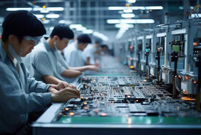 电子产品加工厂生产视频；电子产品加工工厂