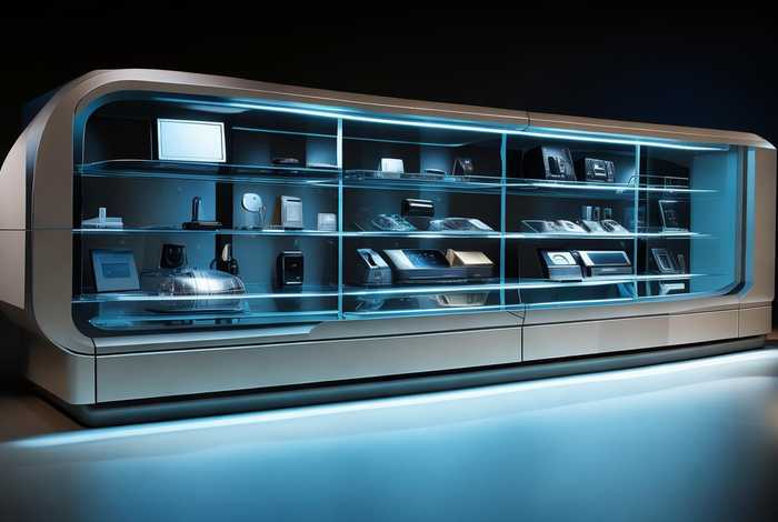 电子产品展示柜效果图（电子产品展示柜效果图大全）