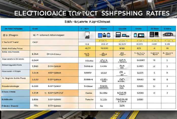 快递电子产品收费表；快递电子产品收费表格