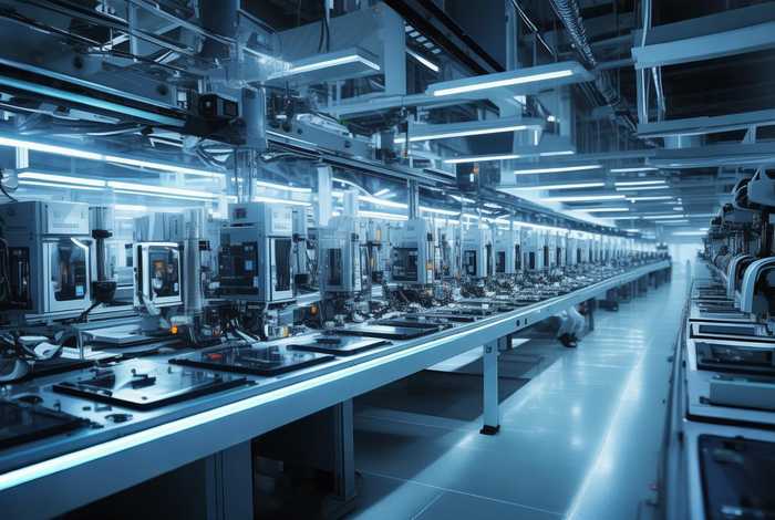 电子产品生产组装产线；电子产品组装生产线图片