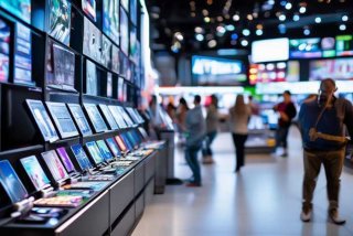 电子产品店内照片；电子产品店内照片图片