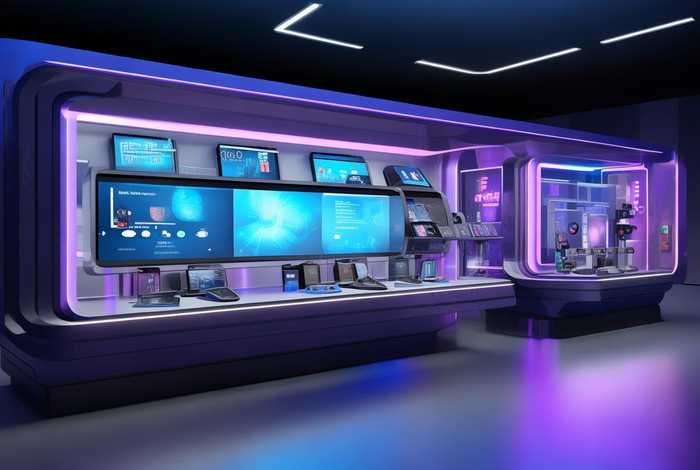 电子产品展厅 电子产品展会展厅布置图片