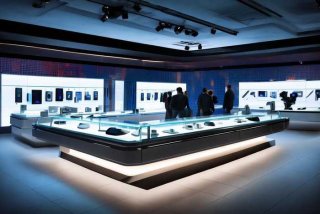 电子产品展厅 电子产品展会展厅布置图片