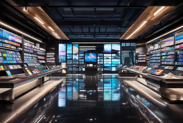 电子产品店铺效果图（电子产品店铺效果图大全）