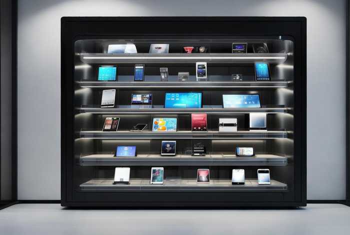 电子产品展示架多层，电子产品展示架多层设计