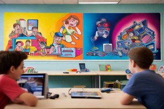 电子产品的利与弊主题班会ppt、电子产品的利与弊手抄报怎么画