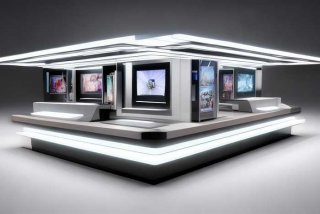 电子产品展示设计图（电子产品展示设计平面图）