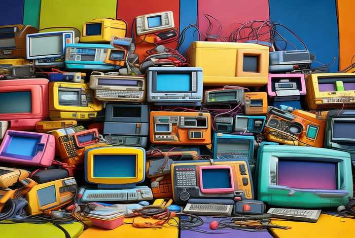 废电子产品图片卡通 废旧电子产品卡通图片