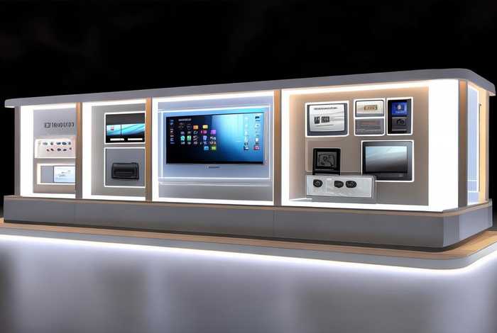 电子产品展示设计图（电子产品展示设计平面图）