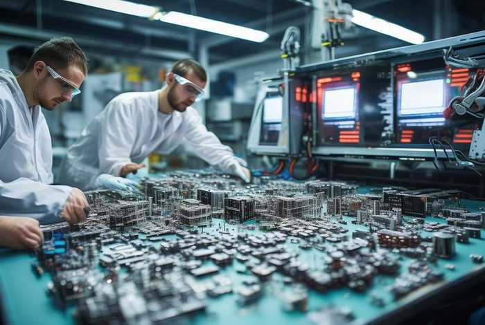 加工电子产品；加工电子产品收料步骤