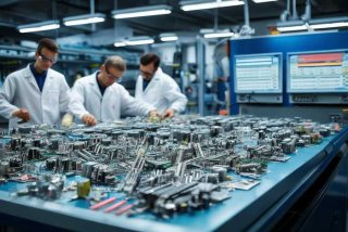 加工电子产品；加工电子产品收料步骤