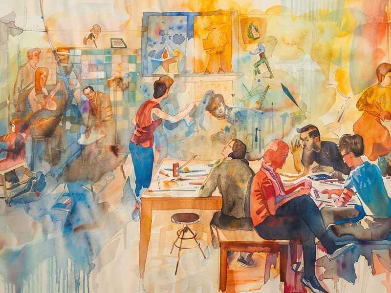 学校生活绘画、学校生活绘画一等奖