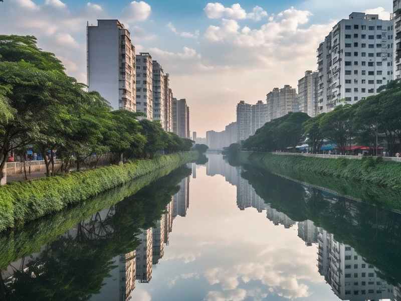 如图河的两岸分别有生活小区 如右图所示一条河流的两岸分别有