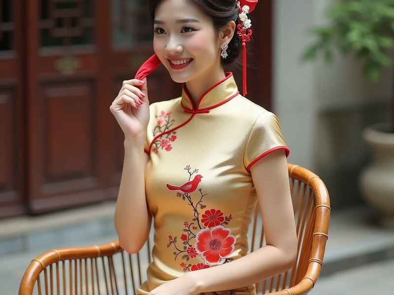 生活袍子 生活旗袍搭配发型图片 生活袍子 生活旗袍搭配发型图片