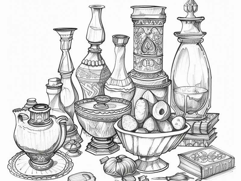 生活物品速写;日常生活物品的速写画 生活物品速写;日常生活物品的速写画