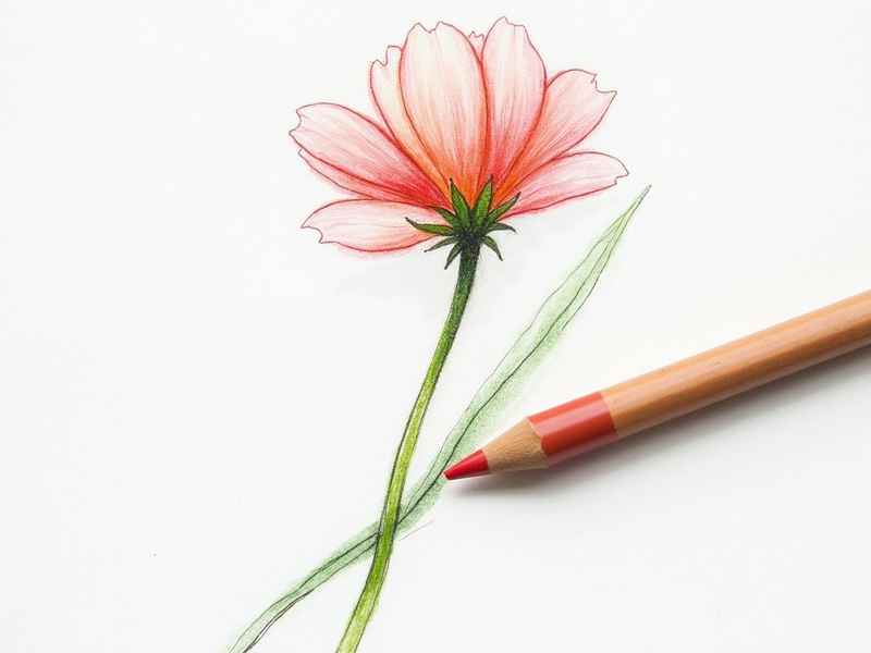色铅笔的花草生活（色铅笔下的花世界）