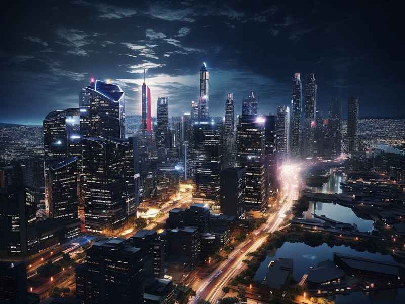 洛杉矶夜生活 洛杉矶市中心夜景 洛杉矶夜生活 洛杉矶市中心夜景