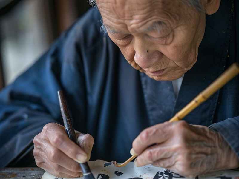砚田生活（砚田笔耕书法作品）