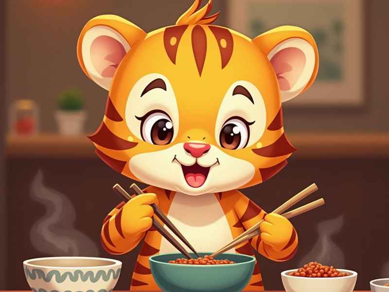巧虎生活自理，巧虎生活自理扶着碗的创作背景介绍