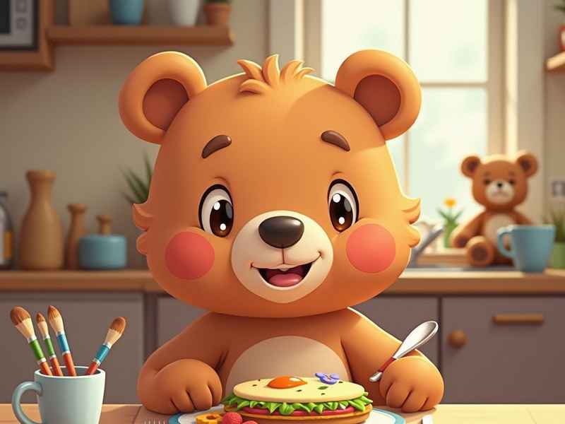巧虎生活自理，巧虎生活自理扶着碗的创作背景介绍