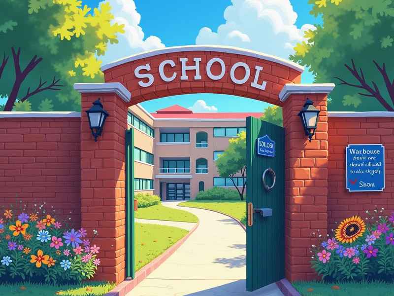 小学生活园 小学生校园生活主题画