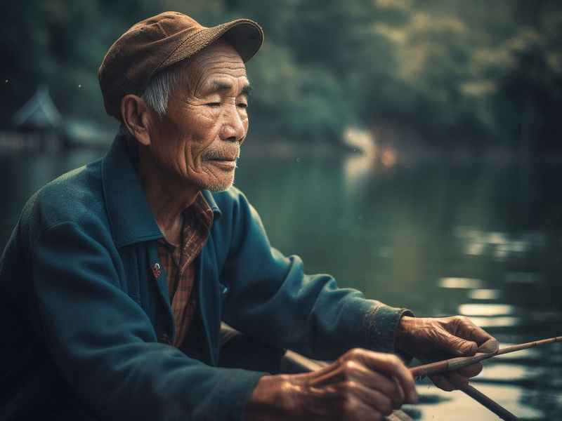 江老汉的船上生活、老汉 船上 打鱼 江老汉的船上生活、老汉 船上 打鱼