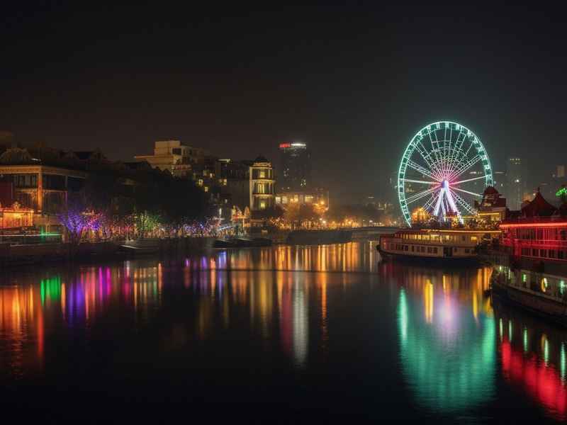 迁安夜生活；迁安市夜景视频