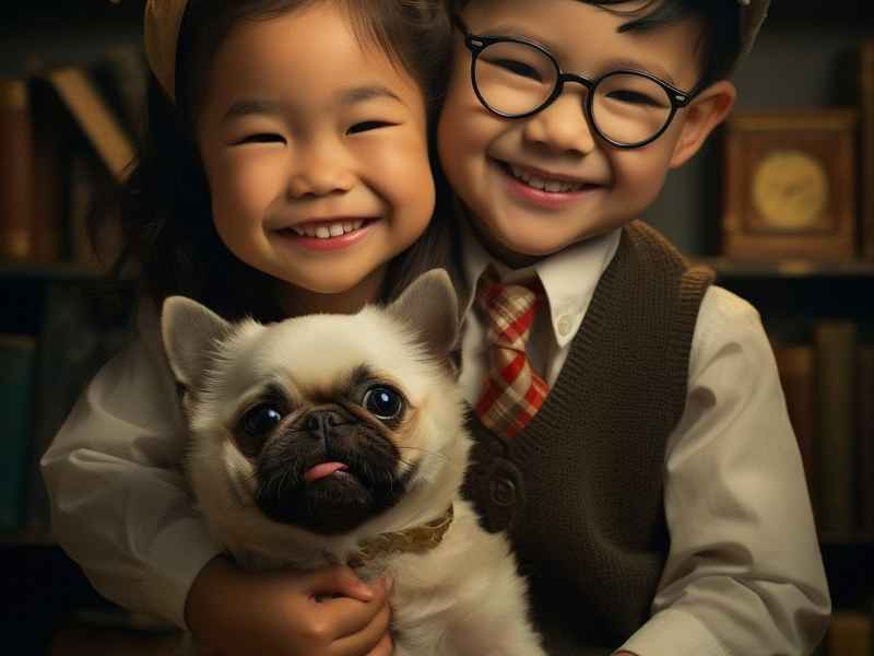 小孩与斗牛犬生活萌照、小孩跟斗牛犬的照片 小孩与斗牛犬生活萌照、小孩跟斗牛犬的照片