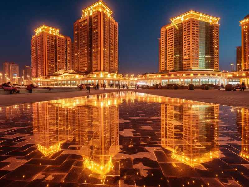 稻城夜生活 - 稻城晚上的夜景 稻城夜生活 - 稻城晚上的夜景