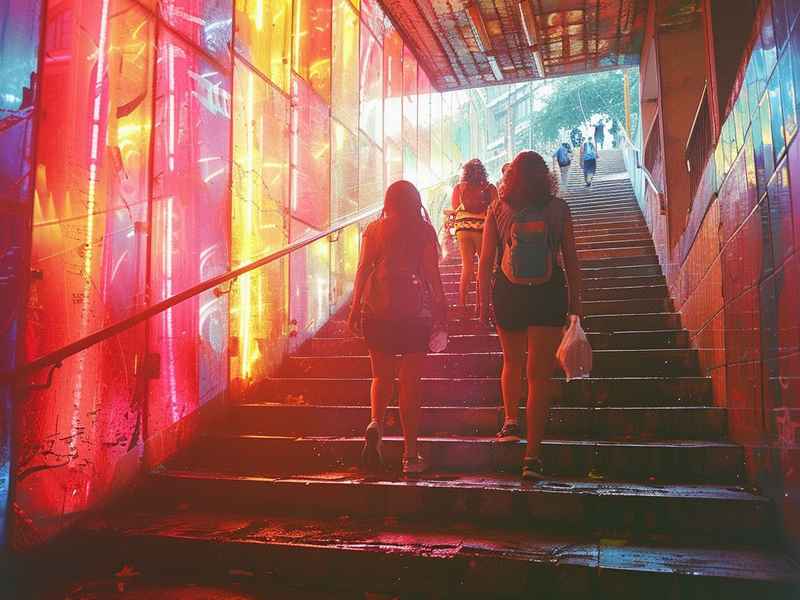 香港尖沙咀夜生活、香港尖沙咀街头 香港尖沙咀夜生活、香港尖沙咀街头