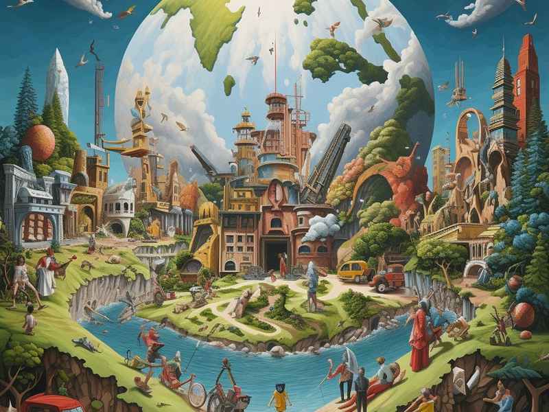未来人类生活科幻画；未来人类生活科幻画4k纸简单漂亮