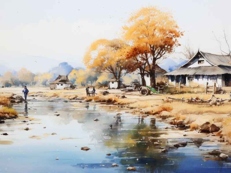 怀旧农村生活油画（怀旧农村生活油画作品）