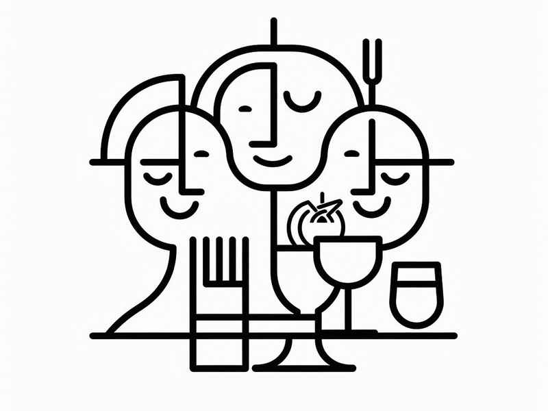生活标志简笔画、生活标志简笔画图片