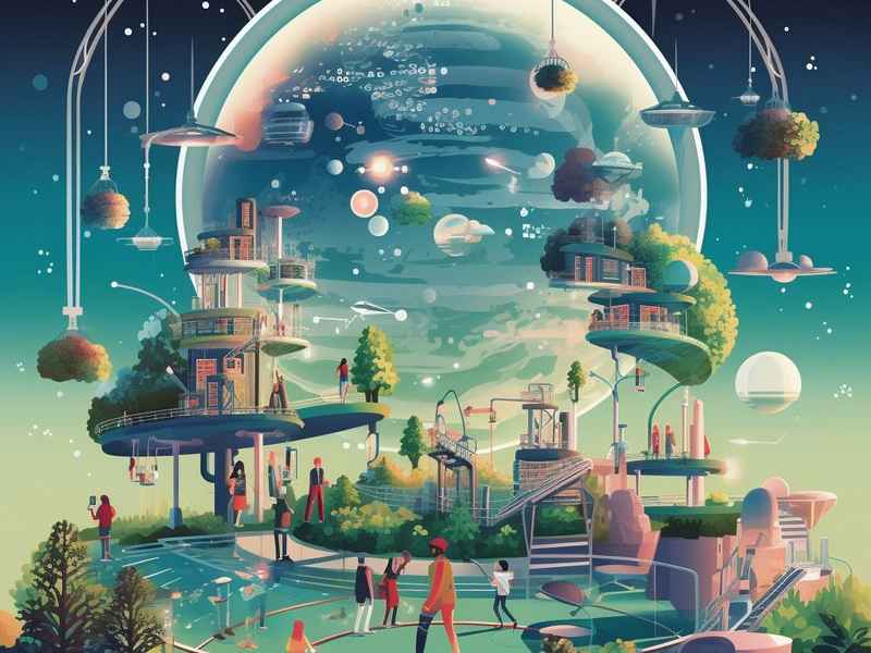 未来科技生活 儿童画；未来科技的儿童画简单 简单又好看