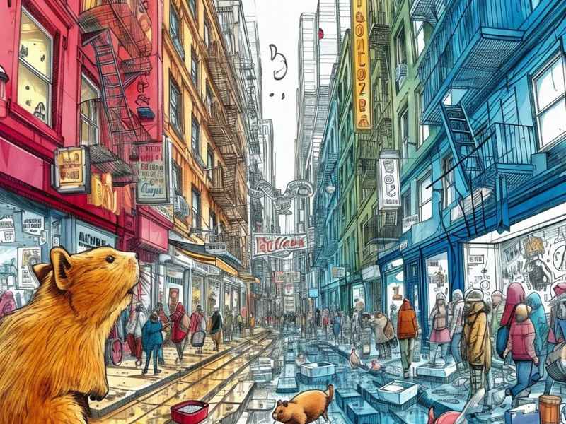 城市生活图画，城市生活图画大全