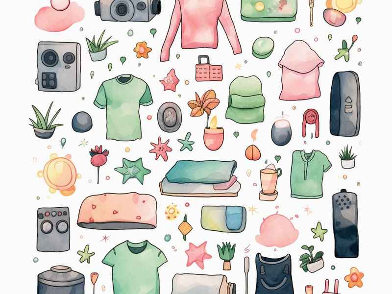 生活电器用品、生活电器用品可爱画画素材
