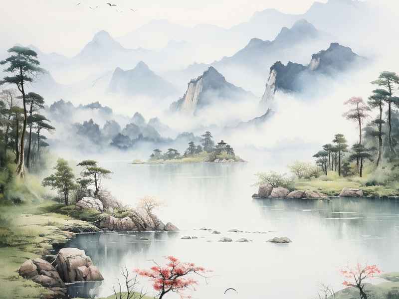 山水生活画 - 山水生活诗句 山水生活画 - 山水生活诗句