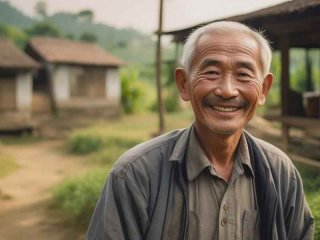 山村幸福生活；幸福的山村生活