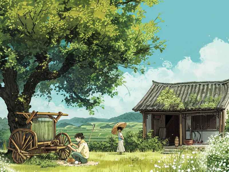 农村生活插画 - 农村生活插画素材