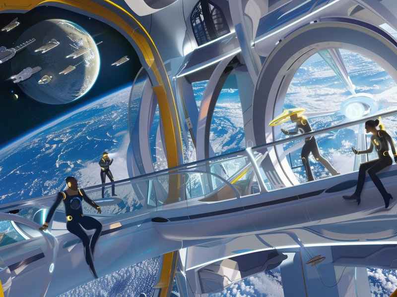 未来太空生活 - 未来太空生活的想象