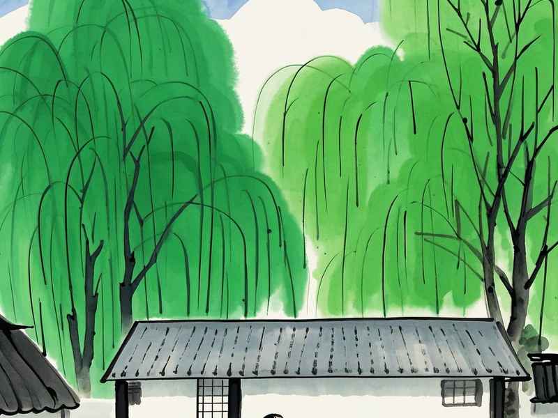 向往的生活画画、向往的生活手绘插画 向往的生活画画、向往的生活手绘插画